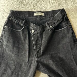 Abercrombie Black cross waist Jeans